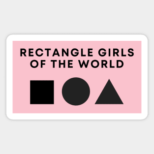 Rectangle Girls Of The World Magnet